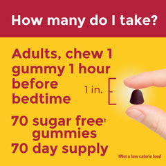 70-count bottle of Nature Made Zero Sugar Melatonin Gummies