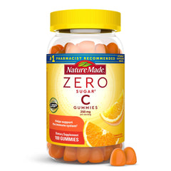 Bottle of Nature Made Zero Sugar Vitamin C Gummies 100-count