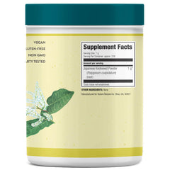 Close-up of fine Japanese knotweed powder
