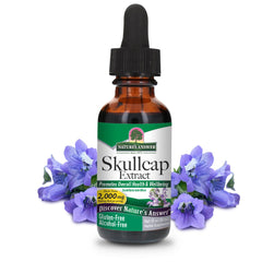 Nature's Answer Skullcap Alcohol-Free Herbal Supplement bottle label