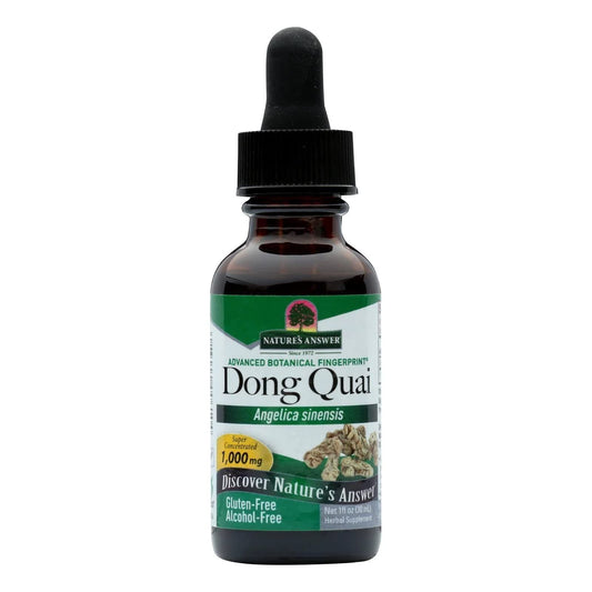 Nature's Answer Dong Quai Root Liquid Extract bottle, 1 oz