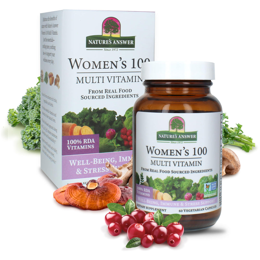 Bottle of Nature's Answer Women's 100 Multivitamin with 60 Vegetarian Capsules