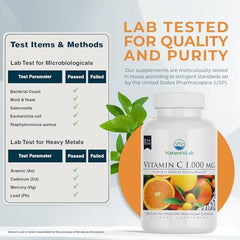 Vitamin C 1000mg per capsule capsules in bottle