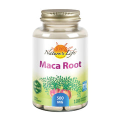 Nature's Life Maca Root 500mg capsules - 100 vegan caps
