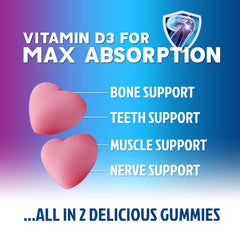 Nature's Nutrition calcium gummies 400 IU vitamin D3