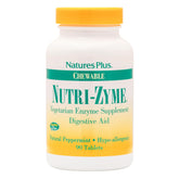 Nature's Plus Nutri-Zyme peppermint chewable tablets – front label