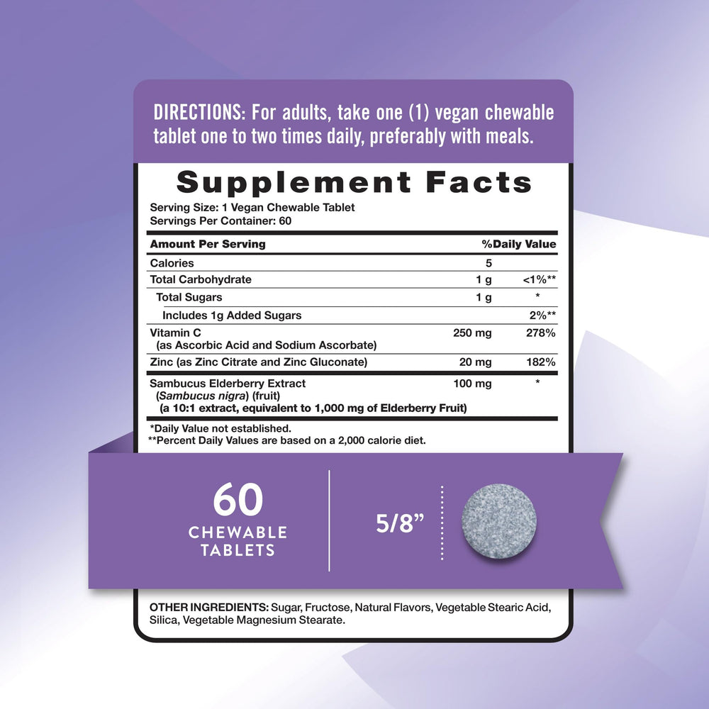 60 mixed berry chewable tablets