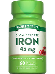 Front view of Nature's Truth Iron Supplement bottle