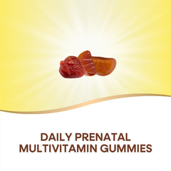 Strawberry and Lemon flavored prenatal gummies