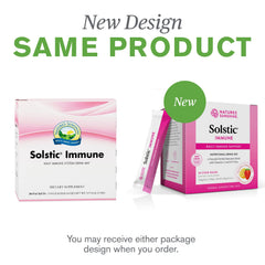 Solstic Immune 30 packs shown in a carton