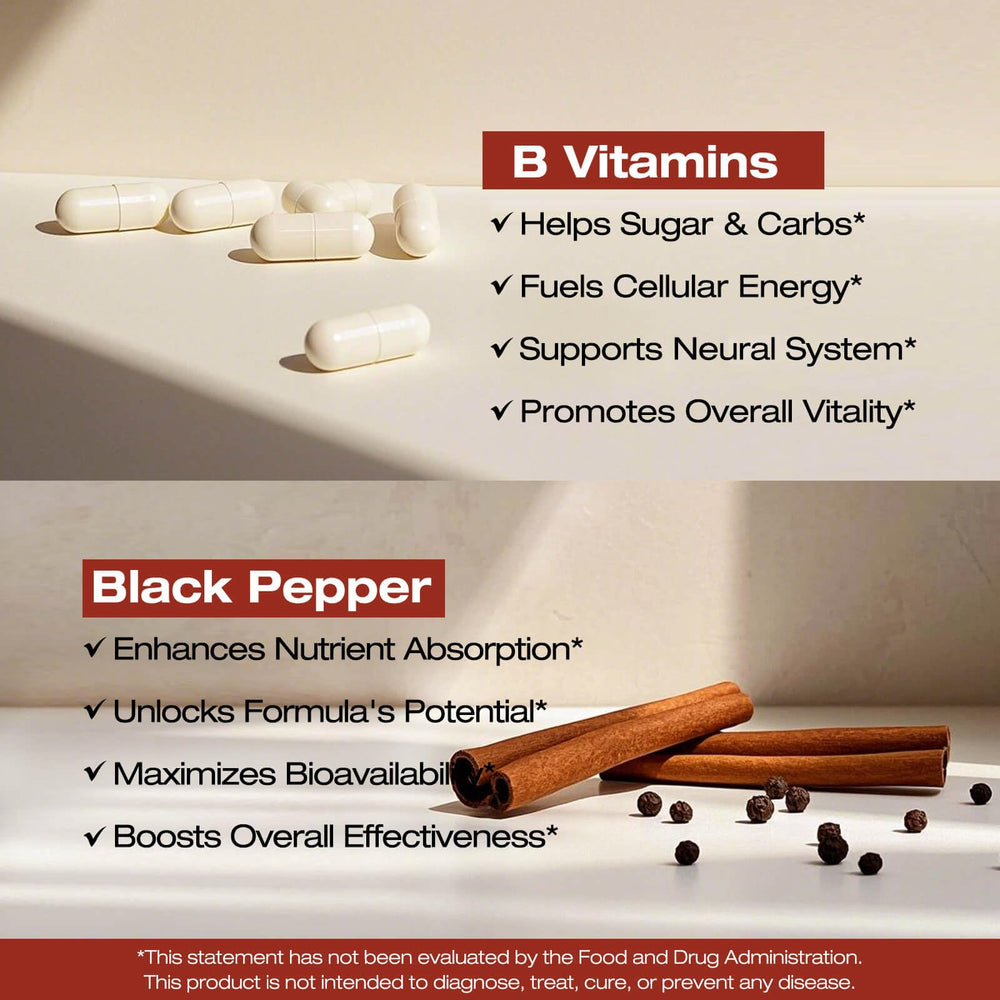 Packaging showing 120 capsules and GMP quality