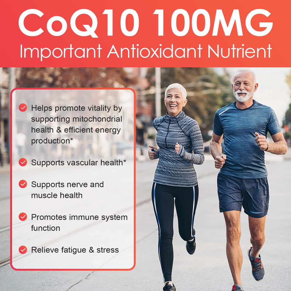 Illustration of brain health and cellular energy with CoQ10