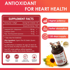 Front packaging of Nature Target CoQ10 100mg softgels
