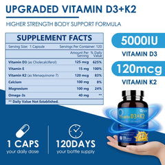 Close-up of D3 K2 capsule
