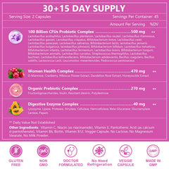 Dairy-free, Non-GMO probiotic label icons