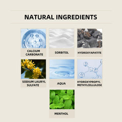 Toothbrush with mint toothpaste applying gentle formula