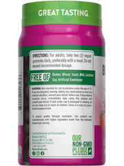 Packaging and bottle graphic with gummies