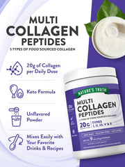 Ingredients and allergen information for Nature's Truth collagen