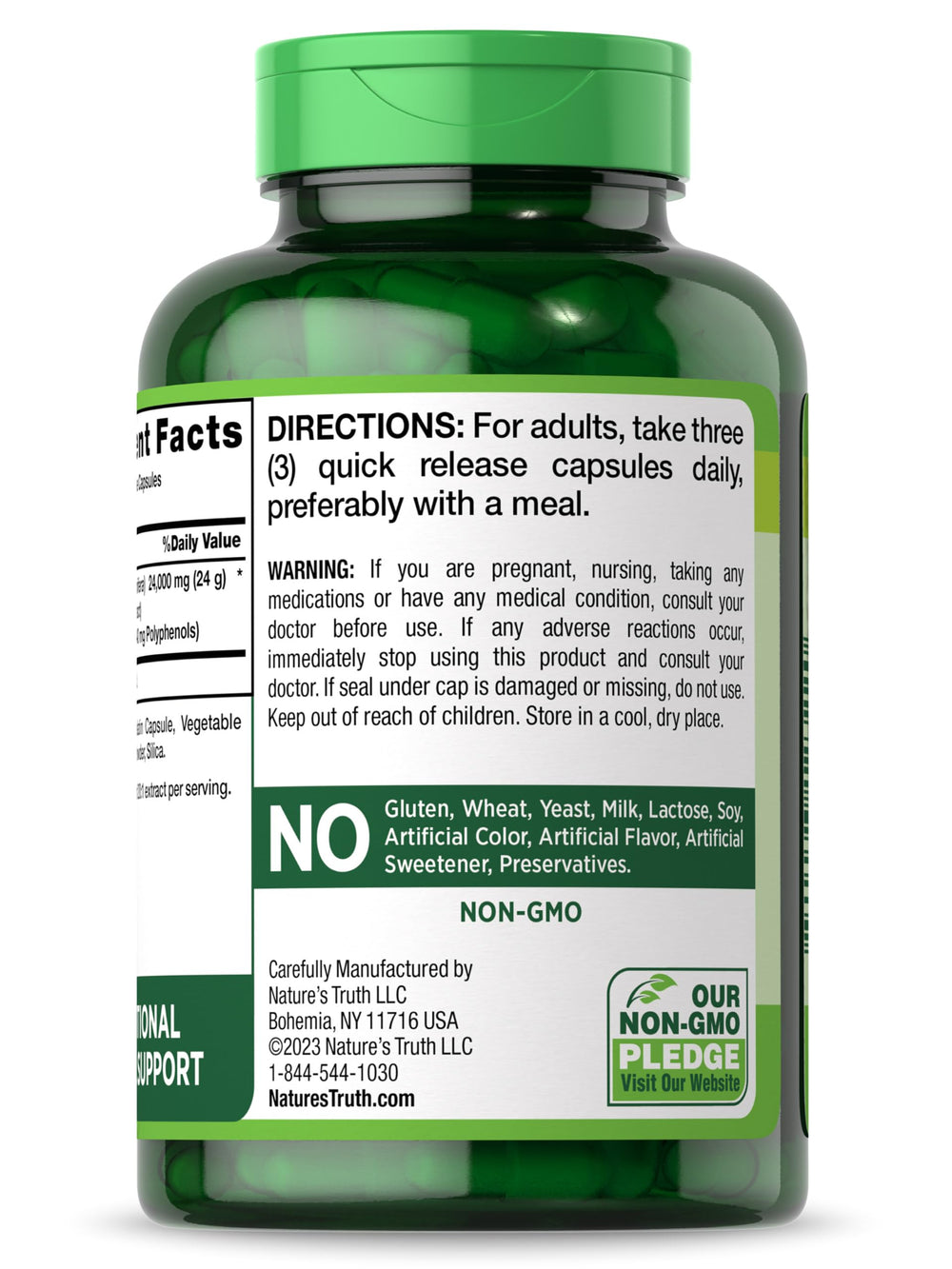 Nature’s Truth branding on grape seed extract bottle