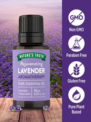 Steam-distilled Lavandula x intermedia lavender flowers