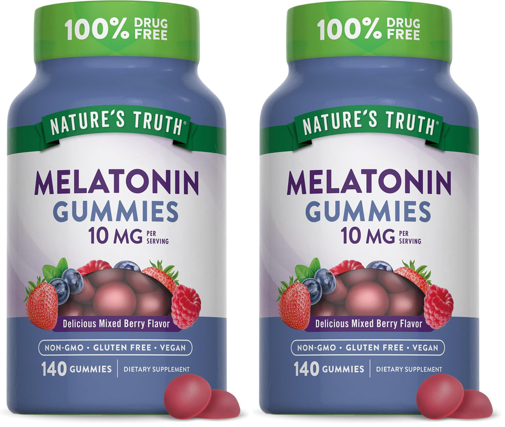 Front view of Nature's Truth Melatonin Gummies Berry (pack of 2)