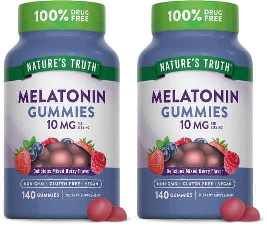 Front view of Nature's Truth Melatonin Gummies Berry (pack of 2)