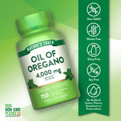 Label showing ingredients and 4000 mg per serving