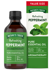 Nature's Truth Peppermint Essential Oil Pure 2 oz bottle