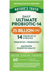 Hero image for Nature's Truth Probiotics 25B CFU, 14 strains, 60 capsules
