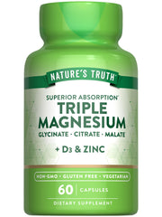 Nature's Truth triple magnesium complex bottle with 60 capsules