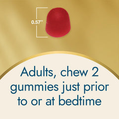 Strawberry-flavored melatonin gummies