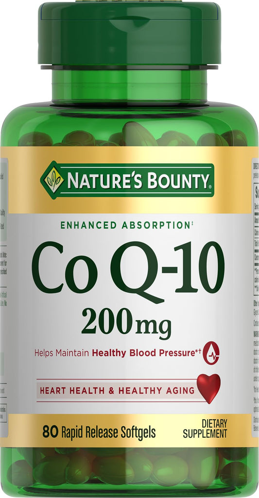 Nature's Bounty CoQ-10 Q-Sorb 200 mg bottle – front view