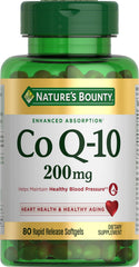 Nature's Bounty CoQ-10 Q-Sorb 200 mg bottle – front view