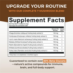 Naturealm Sacred 7 powder mixed into tea for focused calm