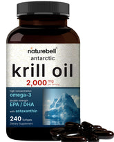 NatureBell Antarctic Krill Oil bottle front
