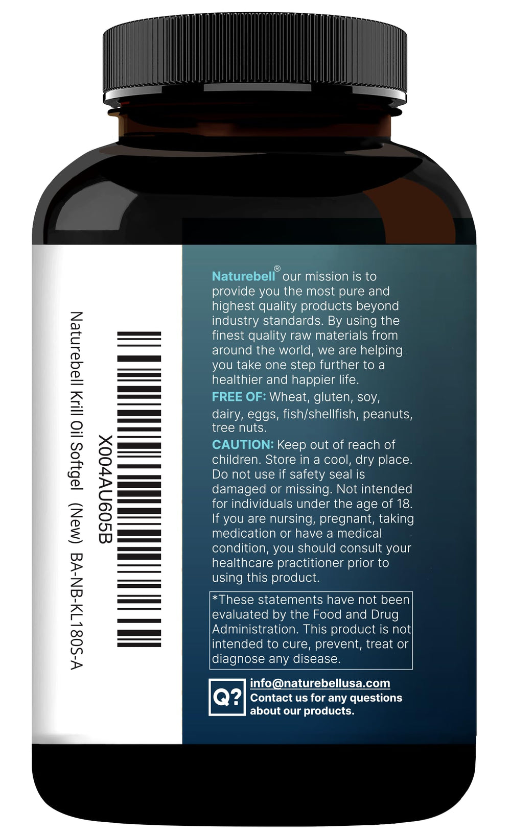 Retail display featuring NatureBell Krill Oil
