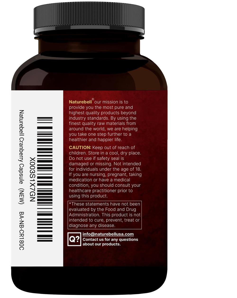 NatureBell cranberry 2-pack packaging with product box
