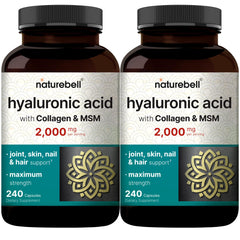 NatureBell Hyaluronic Acid 2-Pack bottle on white background