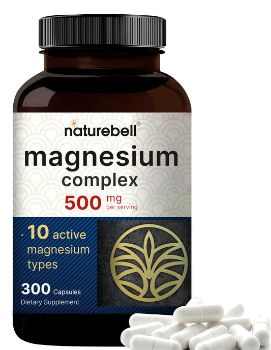 NatureBell Magnesium Complex 500mg bottle with 300 capsules