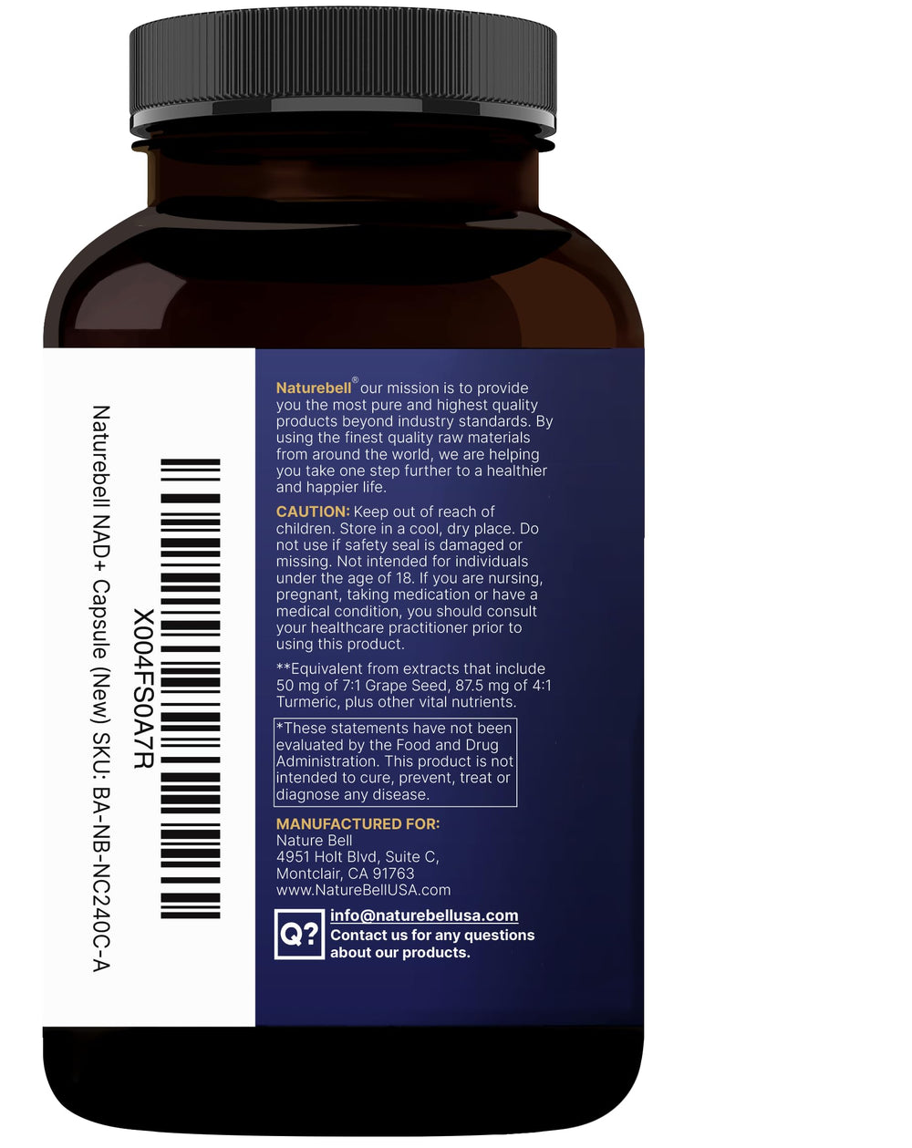 Non-GMO ingredients and third-party tested label