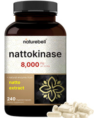 Bottle of NatureBell Nattokinase 8,000 FU with Natto extract