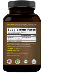 Non-GMO and third-party lab tested label of NatureBell nattokinase