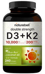 Authentic non-GMO D3 K2 supplement label