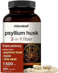 NatureBell Psyllium Husk Fiber bottle front view