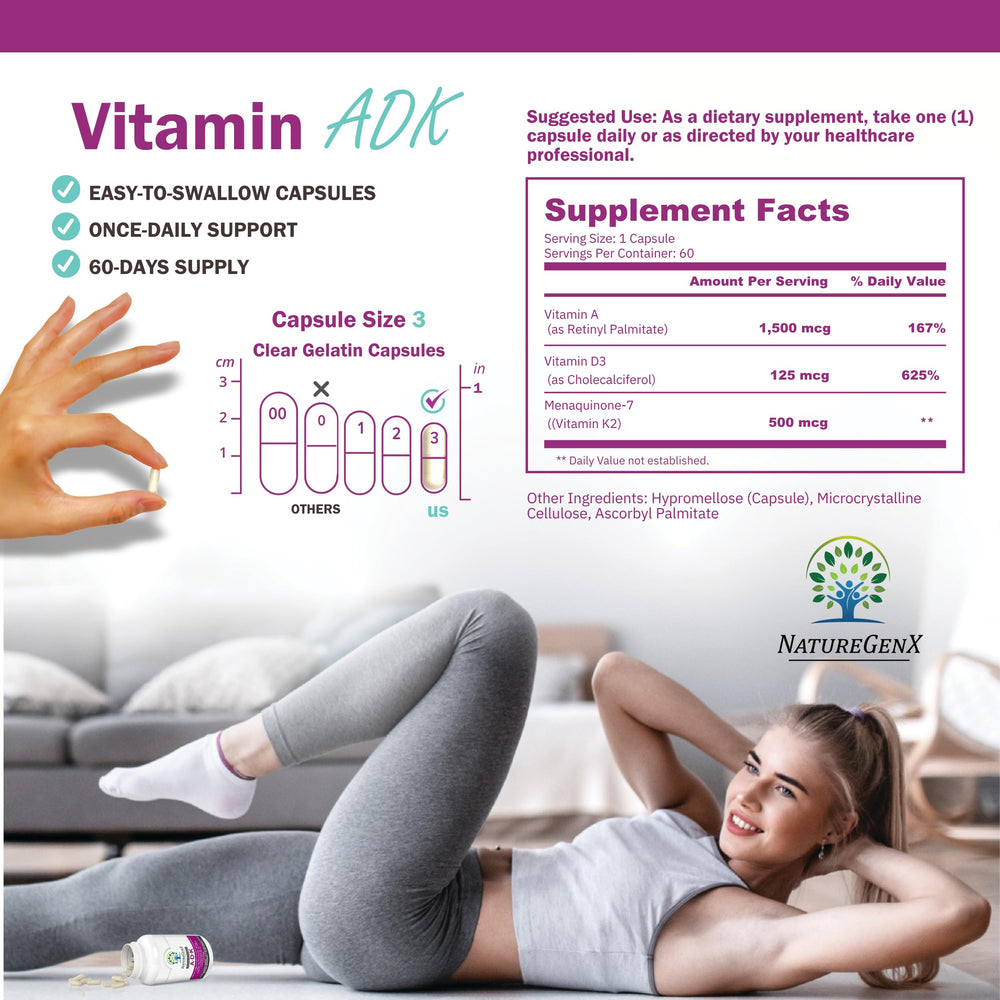 Vitamin A 5000 IU in NatureGenX ADK