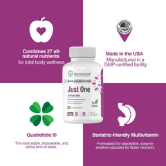 NatureGenX Just One Daily 4-month supply graphic for long-lasting nutrition.