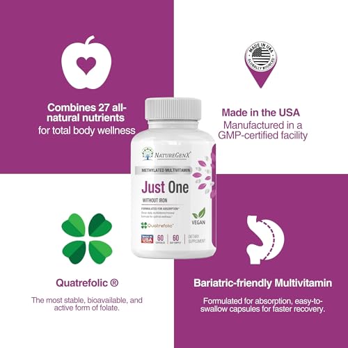 NatureGenX Just One Daily sealed container indicates moisture-free storage guidance.
