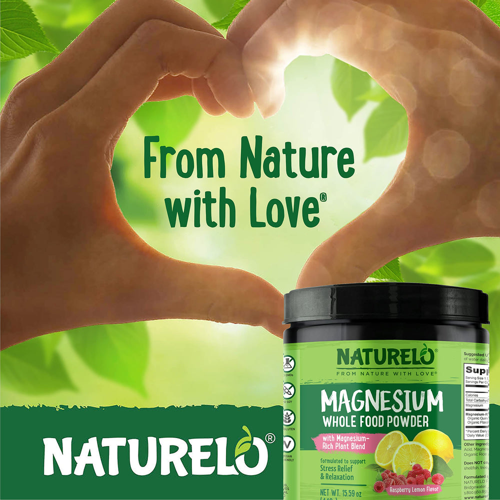 Sugar-free Naturelo magnesium powder packaging