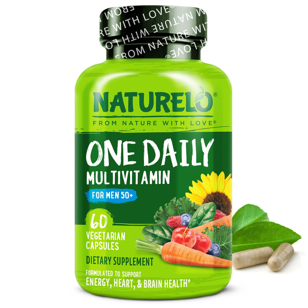 Naturelo Men's Multivitamin 50+ bottle front view