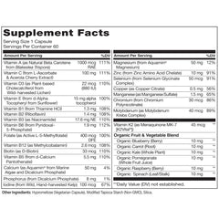 Naturelo Men's multivitamin 60 vegetarian capsules